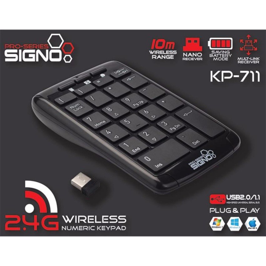 SIGNO Wireless Numeric Key Pad รุ่น KP-711 - umbrella_it - ThaiPick