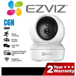 🔥โปรแรง4.4🔥⚡️กล้องวงจรปิดไร้สาย⚡️EZVIZ รุ่น C6N (2MP, 4MP) 1080P Wi-Fi PT Camera 2.4GHz รับประกัน 2 ปี