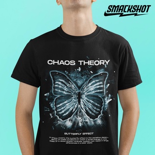 เสื้อยืด คอกลม cotton 100% ลาย Butterfly Chaos Theory ผ้านุ่ม ใส่แล้วไม่ย้วย คุณภาพส่งออก เสื้อวินเทจ พร้อมส่ง