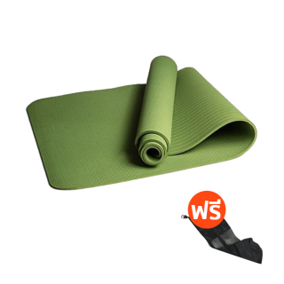 XtivePRO เสื่อโยคะ หนา 6 มิล ขนาด 183 x 61 cm ฟรีถุงตาข่ายพกพา แผ่นรองโยคะ TPE Yoga mat