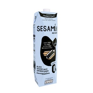 โปรโมชั่น : Sesamilk เซซามิลค์ นมงาดำ สูตรไม่มีน้ำตาล ขนาด 1000 ml.