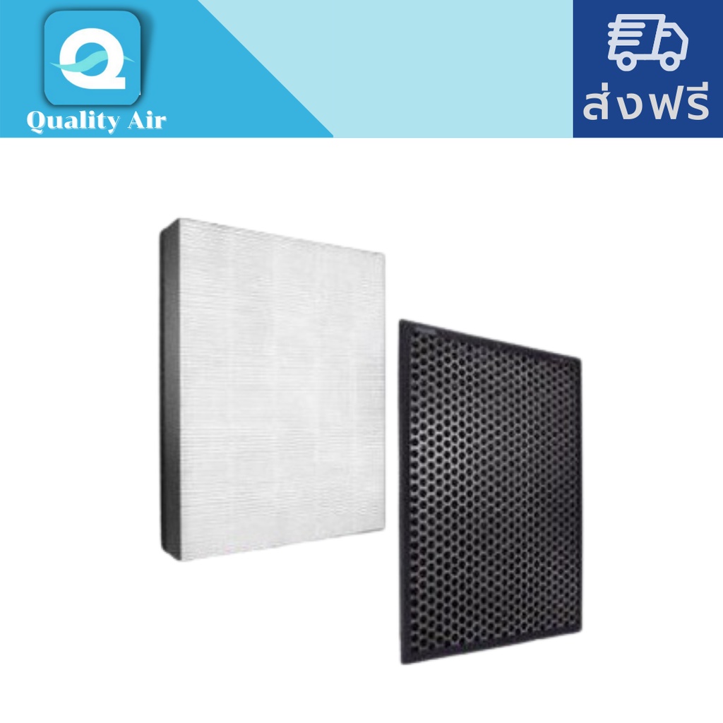 แผ่นกรองอากาศAC2887FY2422hepa,FY2420carbonไส้กรองอากาศ(มีฟองน้ำรอบแผ่นกรองฯเพิ่มความกระชับ)​Size:Hepa361*275*50mm.CB10mm - รูปที่ 2