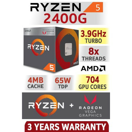 CPU AMD Ryzen 5 2400G และ Mainboard ASUS Prime A320M-E มือสอง พร้อมส่ง!! ฟรีซิลิโตน