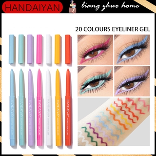 Handaiyan ปากกาอายไลเนอร์เจลกลิตเตอร์กันน้ํา 20 สี