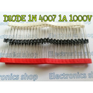 DIODE 1N4007 ไดโอด 1A 1000V 10ตัวชุด