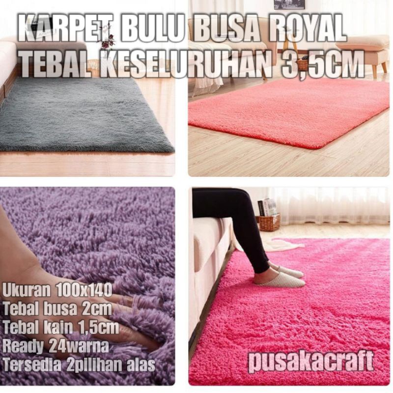 100X140 FUR CARPET, 3.5CM THICKNESS