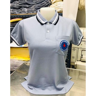 เสื้อโปโล อสม. สีเทา (เสื้อโปโลอาสาสมัครสาธารณสุขประจำหมู่บ้าน - หญิง)