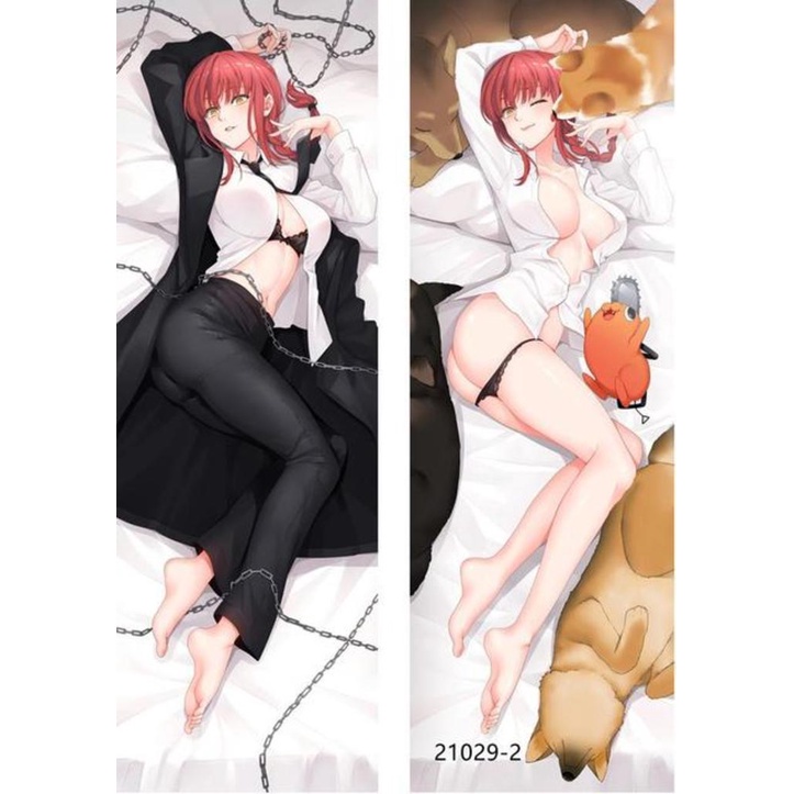 Chainsaw Man Makima Body Dakimakura กอดหมอน Body Case เซ็กซี่อะนิเมะสาว Otaku กอด Fullbody ปลอกหมอนค