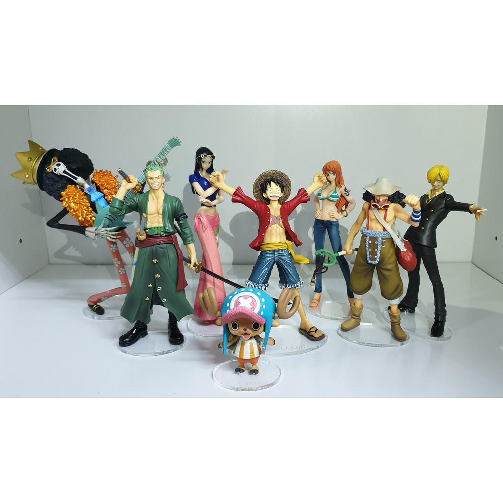 โมเดล One Piece กลุ่มหมวกฟางของแท้  -  FZ  New World 8 ตัว