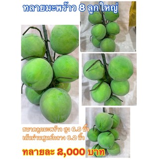 ผลไม้ปลอม ทลายมะพร้าวปลอม(1 ทลายมี8 ลูก)