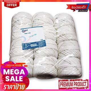 คิวบิซ เชือกขาวมัดพัสดุ 30 เส้น x 12 ม้วนQ-Biz White Rope 30 pcs x 12 Rolls