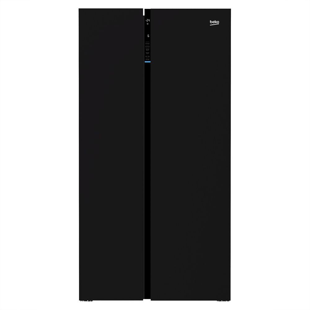 ตู้เย็น ตู้เย็น SIDE BY SIDE BEKO GNE640E50VZGB 19.8 คิว กระจกดำ ตู้เย็น ตู้แช่แข็ง เครื่องใช้ไฟฟ้า SIDE-BY-SIDE REFRIGE