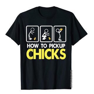 เสื้อยืดผ้าฝ้าย เสื้อยืดลําลอง ผ้าฝ้าย แขนสั้น พิมพ์ลาย How To Pick Up Chicks 101 สไตล์ฮิปฮอป สําหรับผู้ชาย