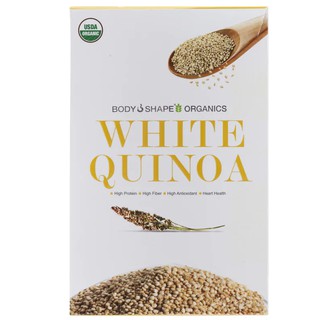 🔥ยอดนิยม!! Body Shape Organics White Quinoa320gคุณภาพระดับพรีเมี่ยม