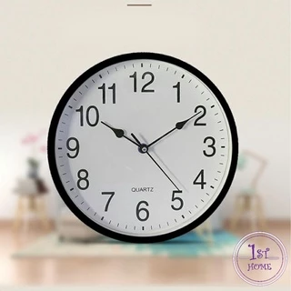 นาฬิกาแขวนทรงกลม10นิ้ว เสียงเงียบพิเศษ ดีไซน์มินิมอลเกรดพรีเมียม Silent Minimalist Wall Clock