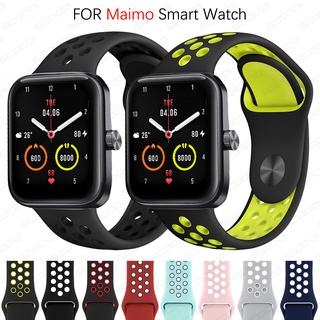 สายนาฬิกาข้อมือซิลิโคน สําหรับ Maimo Smart Watch Strap แฟชั่นสร้อยข้อมือกีฬาเปลี่ยนสายรัดข้อมือ