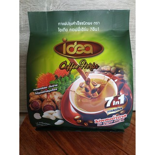 กาแฟ ไอเดีย Idea กาแฟปรุงสำเร็จชนิดผง  7 in1 สูตรสมุนไพร ไม่มีน้ำตาล