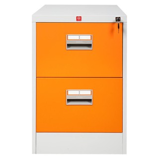 File cabinet CABINET 2DRAWERS KCDX -2-OR ORANGE Office furniture Home &amp; Furniture ตู้เอกสาร ตู้ลิ้นชักเหล็ก 2 ลิ้นชัก KC