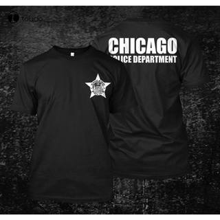 เสื้อยืดผ้าฝ้ายพิมพ์ลายแฟชั่น เสื้อยืด พิมพ์ลาย Chicago Police Department สไตล์คลาสสิก เหมาะกับฤดูร้อน สําหรับผู้ชาย