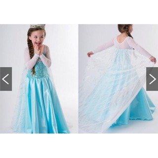 Dress Elsa เอลซ่า (แขนขาว)