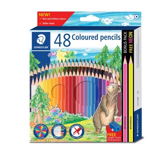 Staedtler ดินสอสีไม้ยาว 48 สี (48 Coloured Pencils)