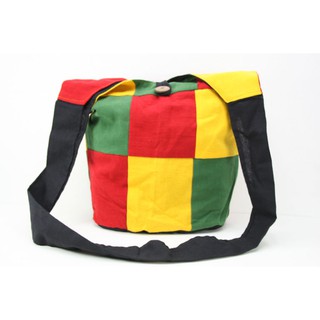 สินค้าราสต้า Bag Small Size Shoulder Button Green Yellow Red กระเป๋าสะพาย RASTA ใยธรรมชาติสีสดใส