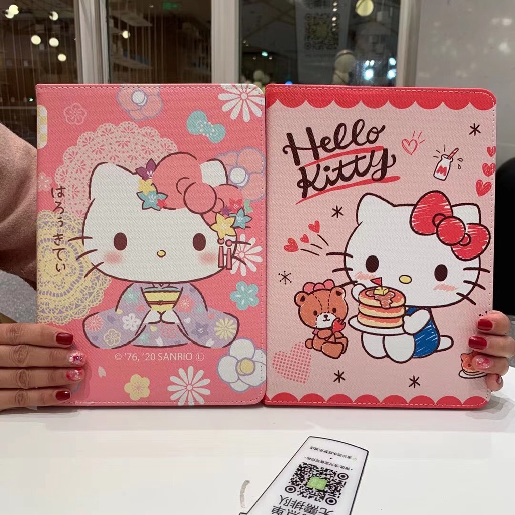 เคสไอแพด มีที่ใส่ปากกา ลายการ์ตูน คิตตี้ Gen10  iPad 10.5 Air3 ,Mini 1 2 3 4 5 6,  9.7 Air1 2 3 4 5  ไอแพดมินิ ไอแพดแอร์ - รูปที่ 3