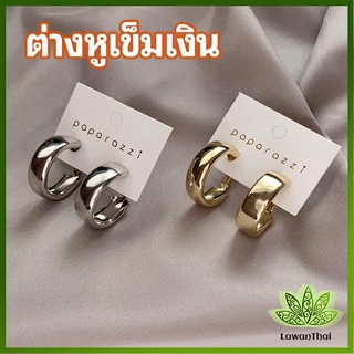 Lawan ต่างหู s925  ตุ้มหู เครื่องประดับ ต่างหูโลหะชุบ silver needle earrings