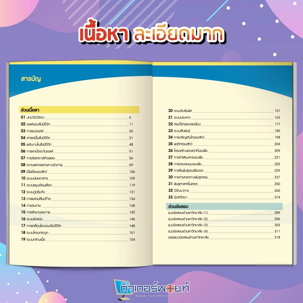 หนังสือ สรุปเนื้อหา ชีววิทยา มัธยมปลาย (BIOLOGY) [รหัส A-005] thumbnail 5