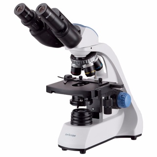 AmScope 40X-2500X LED Lab Binocular Compound Microscope with 3D 
