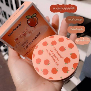 แป้งฝุ่นน้อยพีช 🍑 kiss beauty