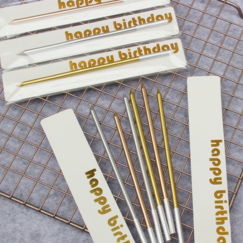 เทียนวันเกิด เทียนปาร์ตี้ เทียนตกแต่งเค้ก เทียนเกาหลี มินิมอล - รูปที่ 2