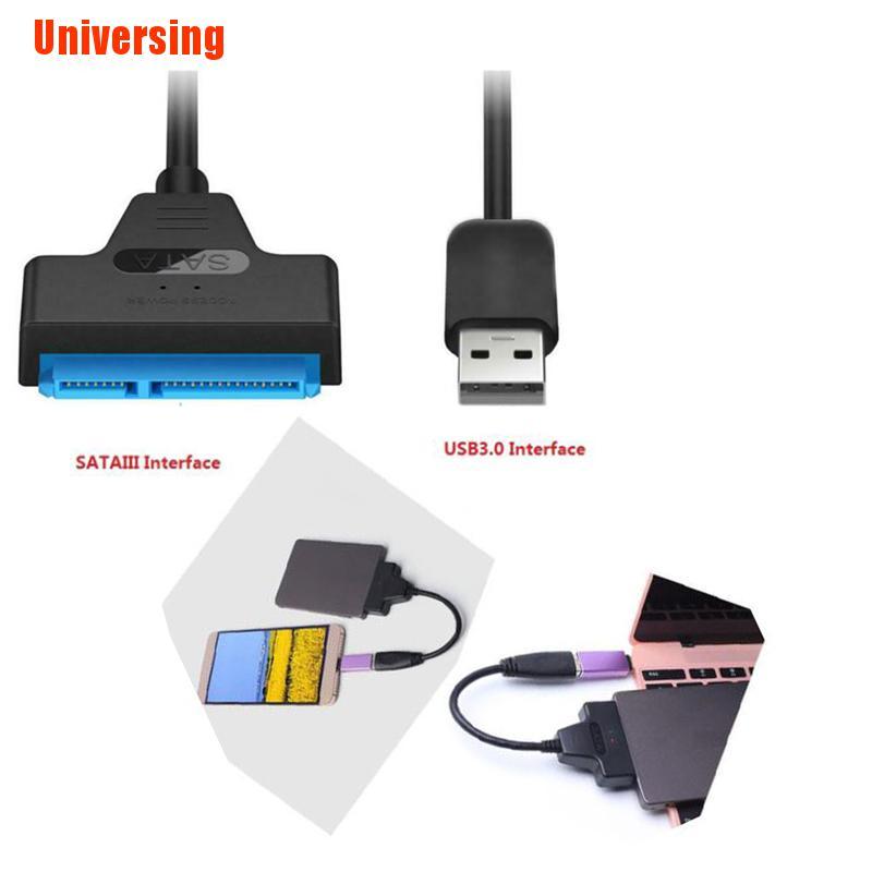 (Universing) Usb 2. อะแดปเตอร์แปลงสายเคเบิ้ลฮาร์ดดิสก์ไดรฟ์ 0 To Sata 22 Pin