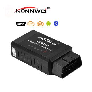 Konnwei kw910 OBD II ELM327 เครื่องอ่านโค้ดบลูทูธ สําหรับ Android PC OBD2 kw910 elm 327