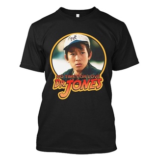 เสื้อยืด พิมพ์ลาย Temple Of Doom Indiana Jones No Time To Love ยุค 80s สําหรับผู้ชาย ผู้หญิง