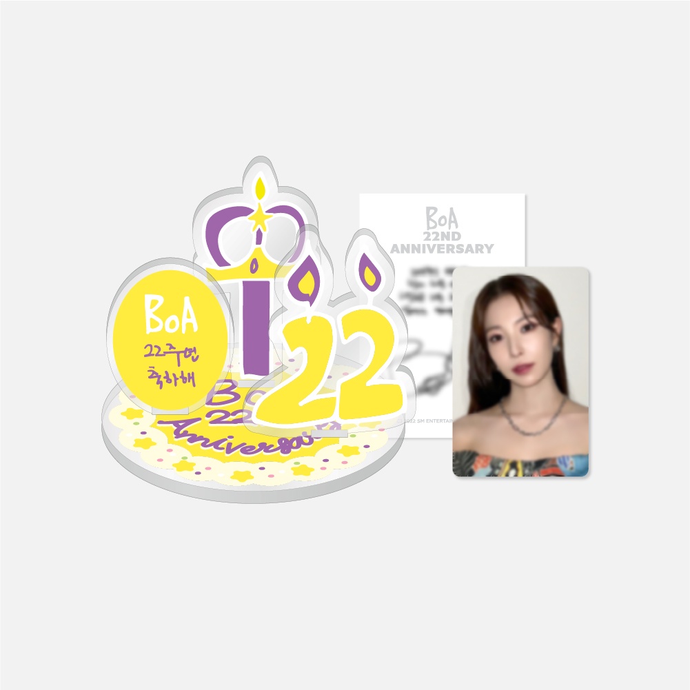 [BoA 22nd Anniversary] Acrylic Stand & AR Voice Card Set