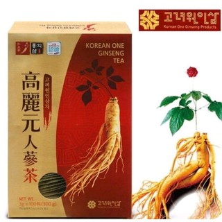 ✅พร้อมส่ง💯ของแท้ ชาโสมแดงเกาหลี  Korean one Ginseng Tea 100 ซอง/ กล่อง