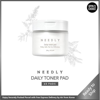 🇰🇷 Needly Daily Toner Pad 280g นีดลี่ แผ่นเช็ดทำความสะอาดผิวหน้า (60PADS)