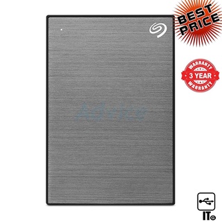 1 TB EXT HDD 2.5 SEAGATE ONE TOUCH WITH PASSWORD PROTECTION SPACE GRAY (STKY1000404)  ฮาร์ดดิสก์ ประกัน 3*0*0