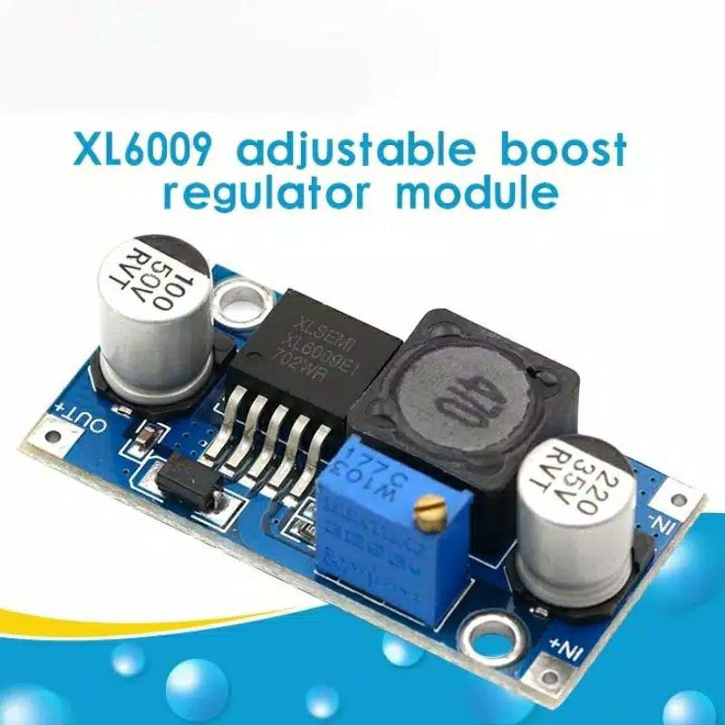 XL6009 DC DC 4A แหล่งจ่ายไฟตัวแปลงสเต็ปอัพแบบปรับได้ XL 6009