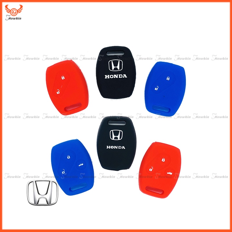 เคสกุญแจรีโมทรถยนต์ แบบซิลิโคน สําหรับ Honda ACCORD CIVIC CRV5 HRV FIT CRV Odyssey พวงกุญแจ พวงกุญแจรถ พวงกุญแจรถยนต์