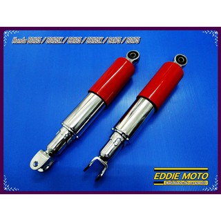 HONDA CD125 CD125K CB125 CB125K CA175 CD175 "CHROME" &amp; "RED" REAL SHOCK ABSORBER SET PAIR / โช๊คหลังCD125 สีแดง คุณภาพดี