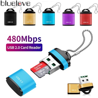 อะแดปเตอร์การ์ดรีดเดอร์ USB 2.0 TF 480Mbps Mini SD สําหรับคอมพิวเตอร์ แล็ปท็อป โน้ตบุ๊ก