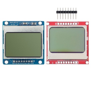 อะแดปเตอร์โมดูลหน้าจอ Lcd PCB 84*48 84x84 Nokia 5110 สีขาว สําหรับ Arduino