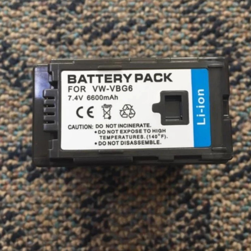 PANASONIC Digital Camcorder Battery VBG6 (Black)  #80