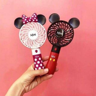 พร้อมส่ง​ พัดลมมินิ Mickey &amp;Minnie