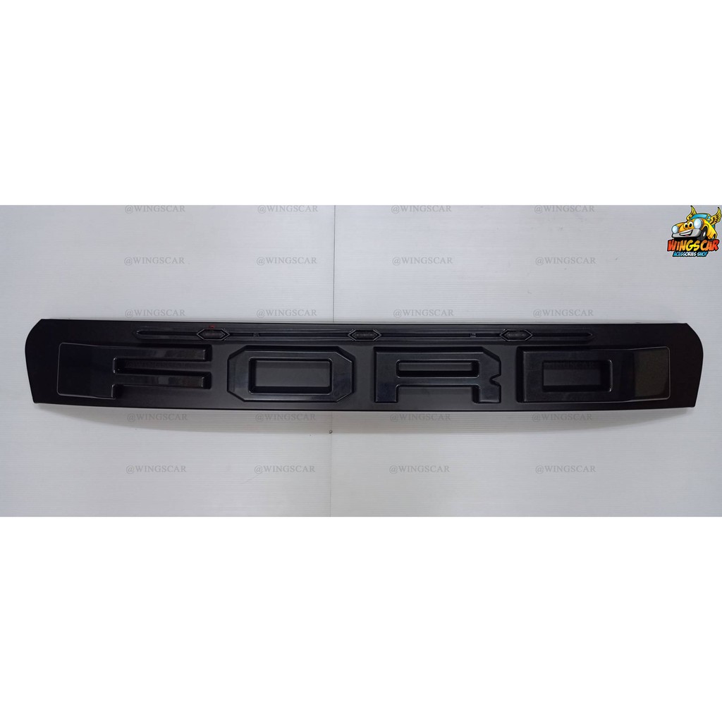 [ E-TAX ] กระจังหน้า (แถบกลาง) Ford Ranger 2018  มีไฟ 3 จุด มีโลโก้ ตรงรุ่น (RR) - รูปที่ 2