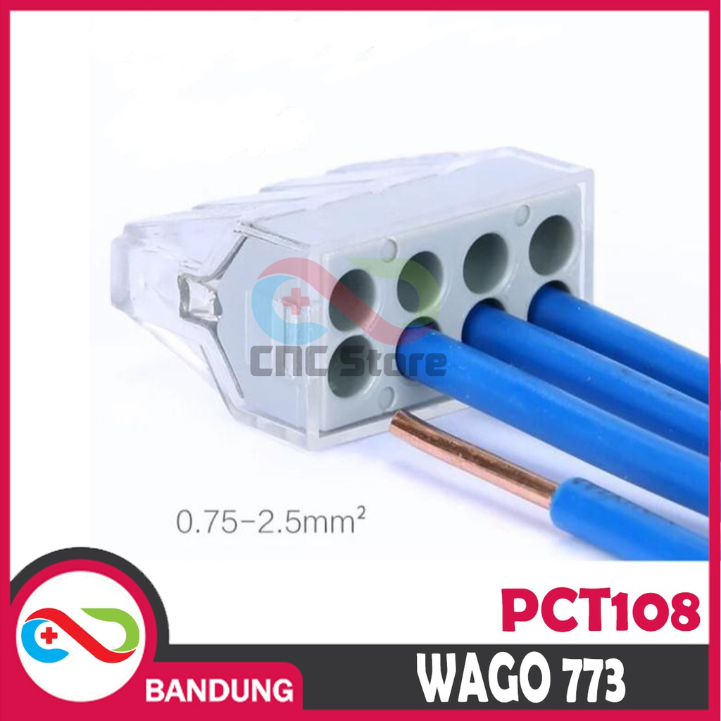 TERMINAL CUCUK 8 สาย PCT 108 COMP WAGO 773 PUSH CONNECTOR STAB