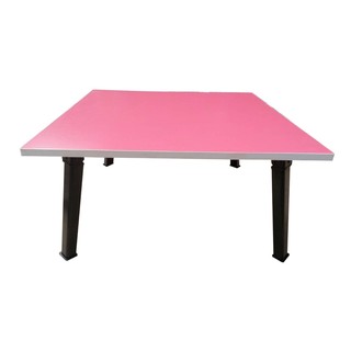 NK Furniline โต๊ะญี่ปุ่นสี่เหลี่ยม75x75ซม.-ท็อป (สีชมพู)