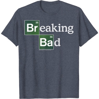 ถูกสุดๆเสื้อยืดลําลอง แขนสั้น คอกลม พิมพ์ลายโลโก้ Breaking Bad Periodic คุณภาพสูง สไตล์เกาหลีรหัสเต็ม